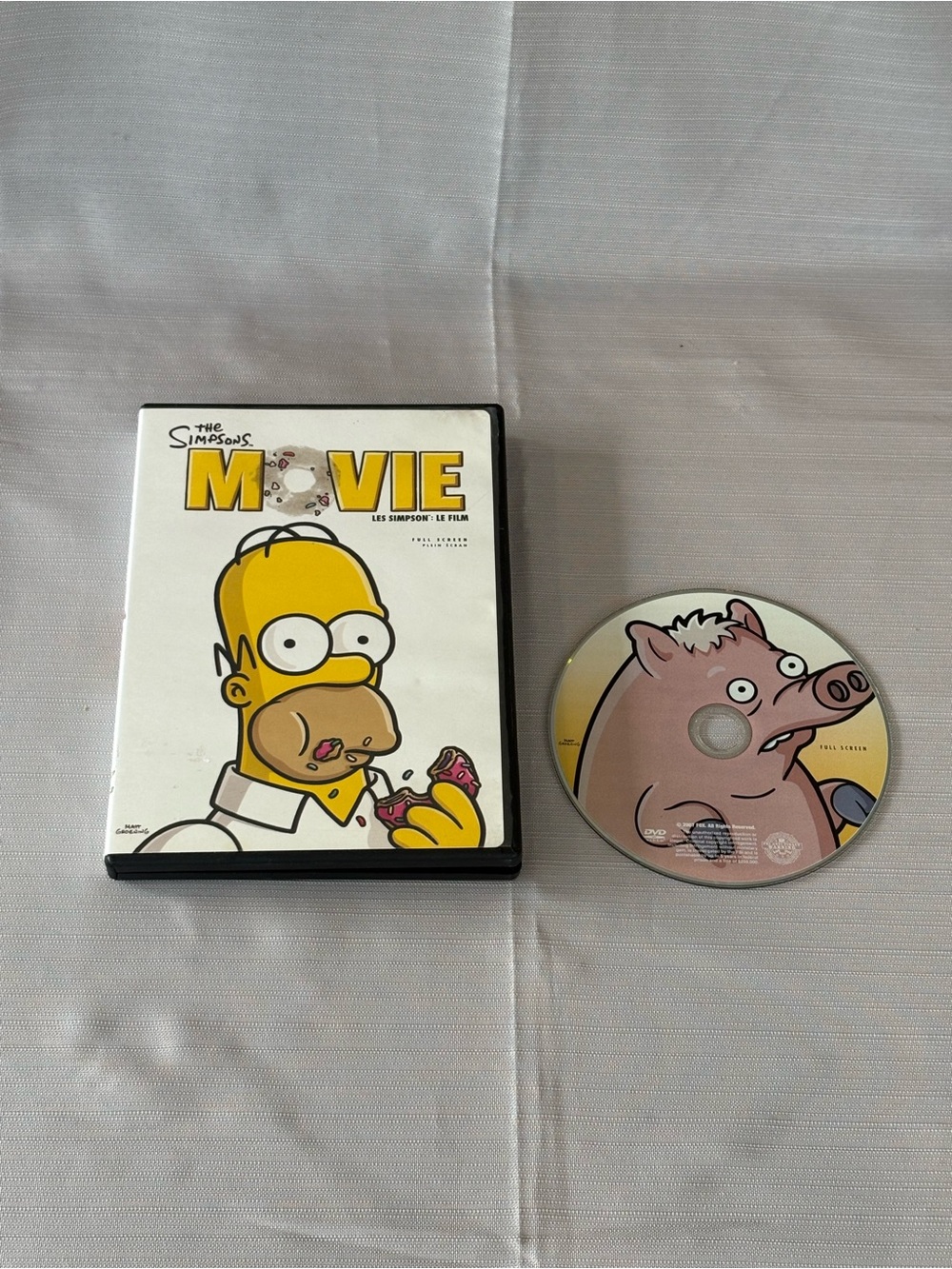 The Simpsons Movie DVD - White & Yellow Cover
